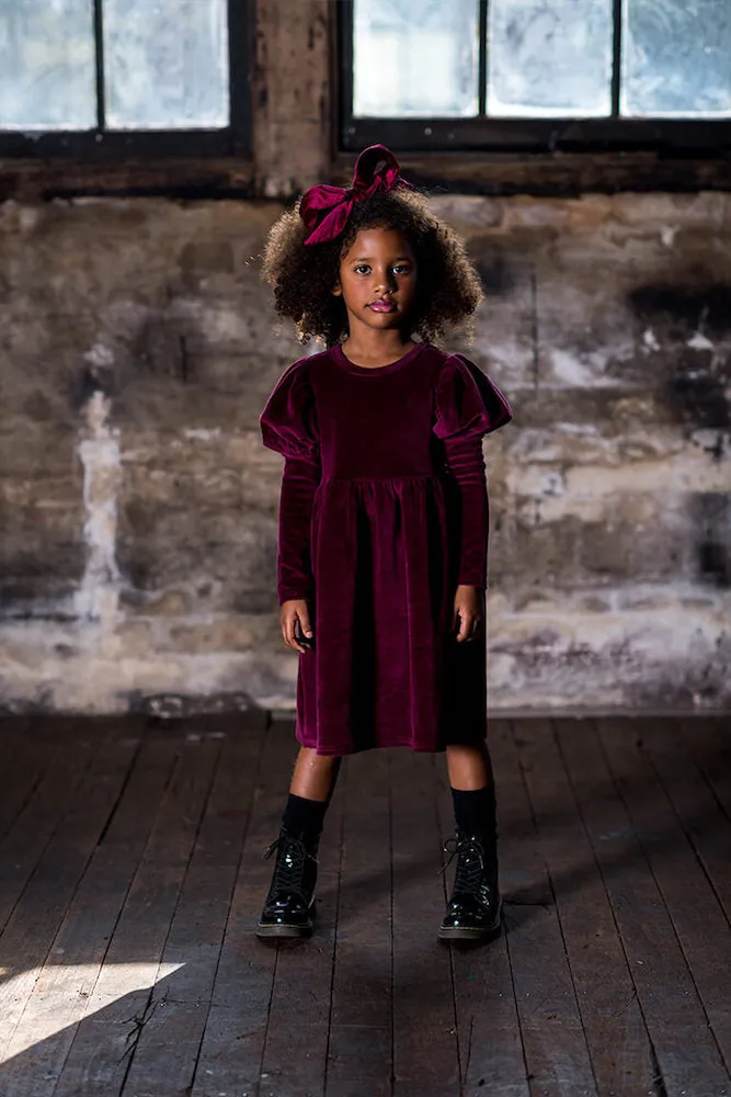 Rock Your Kid Plum Corduroy Dress