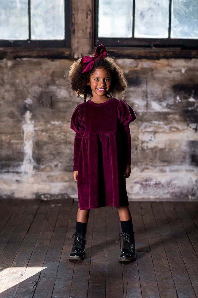 Rock Your Kid Plum Corduroy Dress