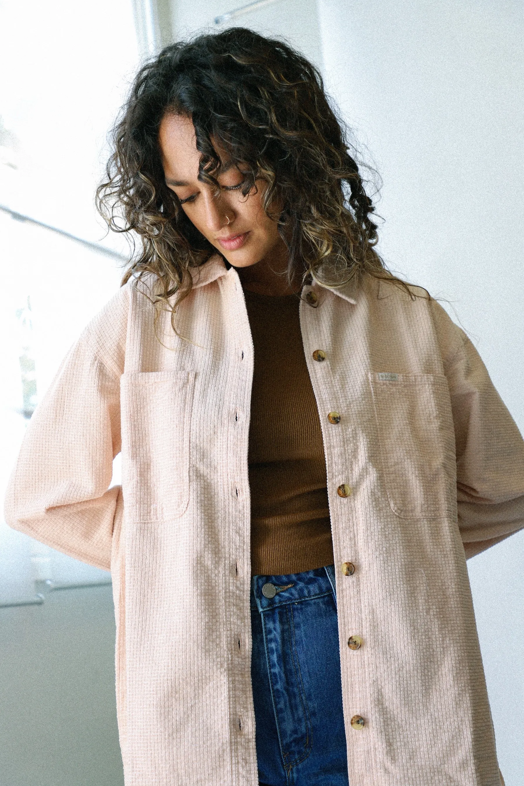 Rose Dust Dundee Corduroy Overshirt