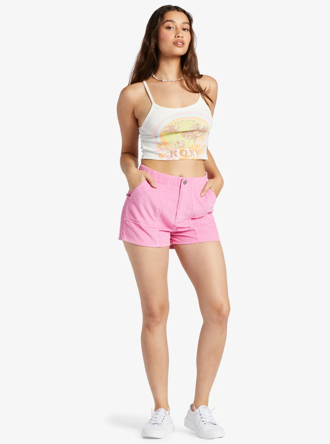 Roxy Sessions Shorts-Sachet Pink