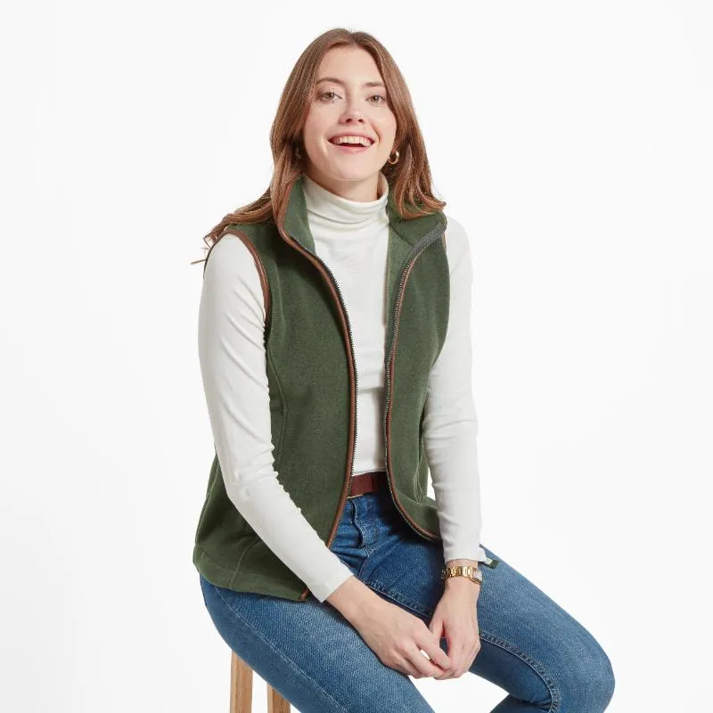 Schoffel Ladies Lyndon Fleece Gilet - Cedar Green