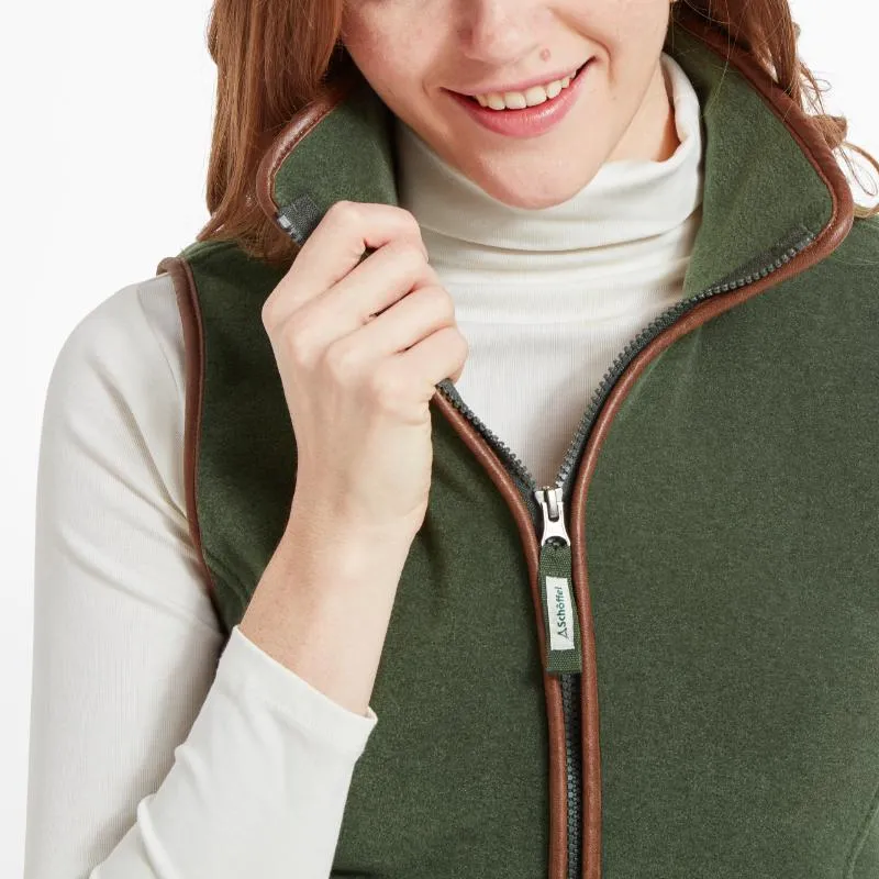 Schoffel Ladies Lyndon Fleece Gilet - Cedar Green