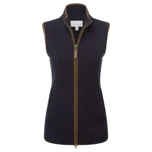 Schoffel Orkney Merino Ladies Gilet - Navy