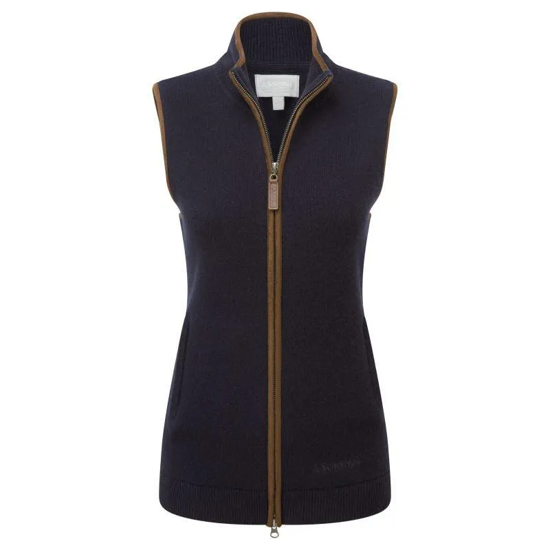 Schoffel Orkney Merino Ladies Gilet - Navy