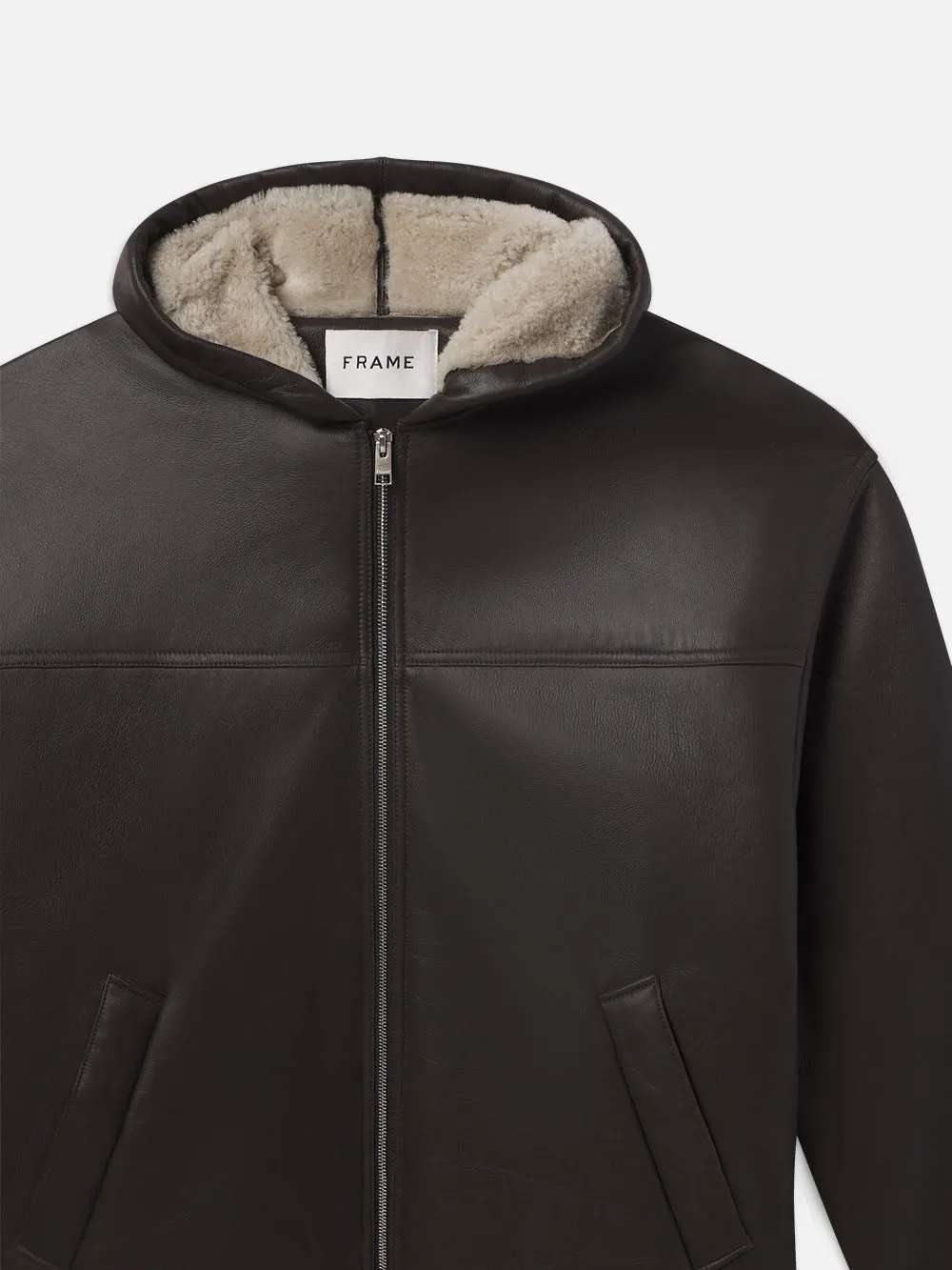 Sherpa Hoodie -- Dark Brown