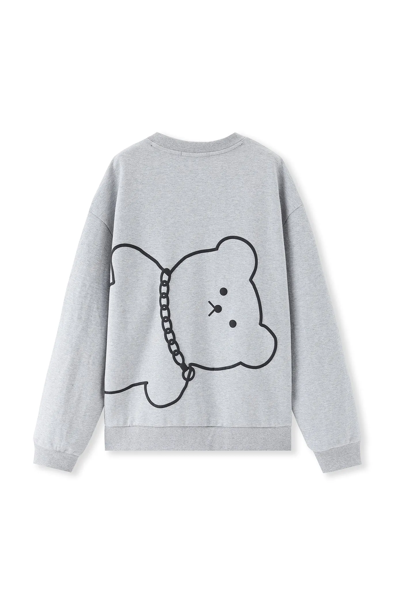 SKETCHY BEAR CARDIGAN GREY