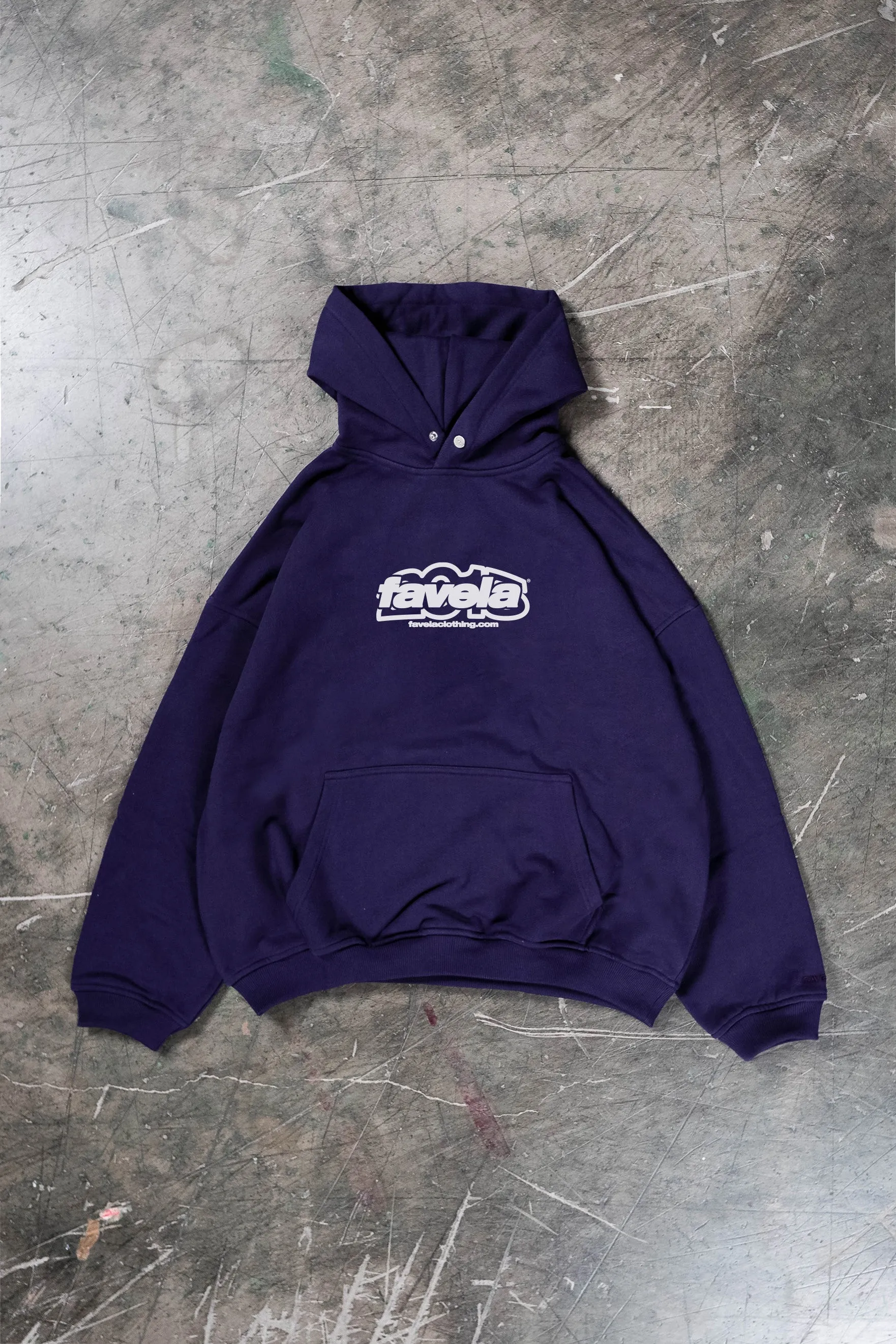 %SMART PLUM SNAP BUTTON HOODIE%