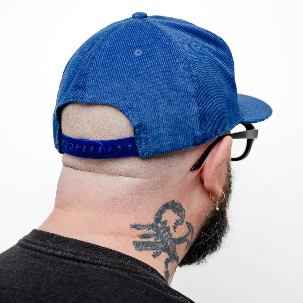 Snake Oil Provisions Five Panel Snapback Hat Pacific Blue