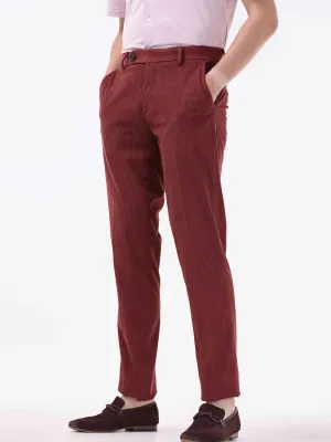 Statement Corduroy Wine Pant