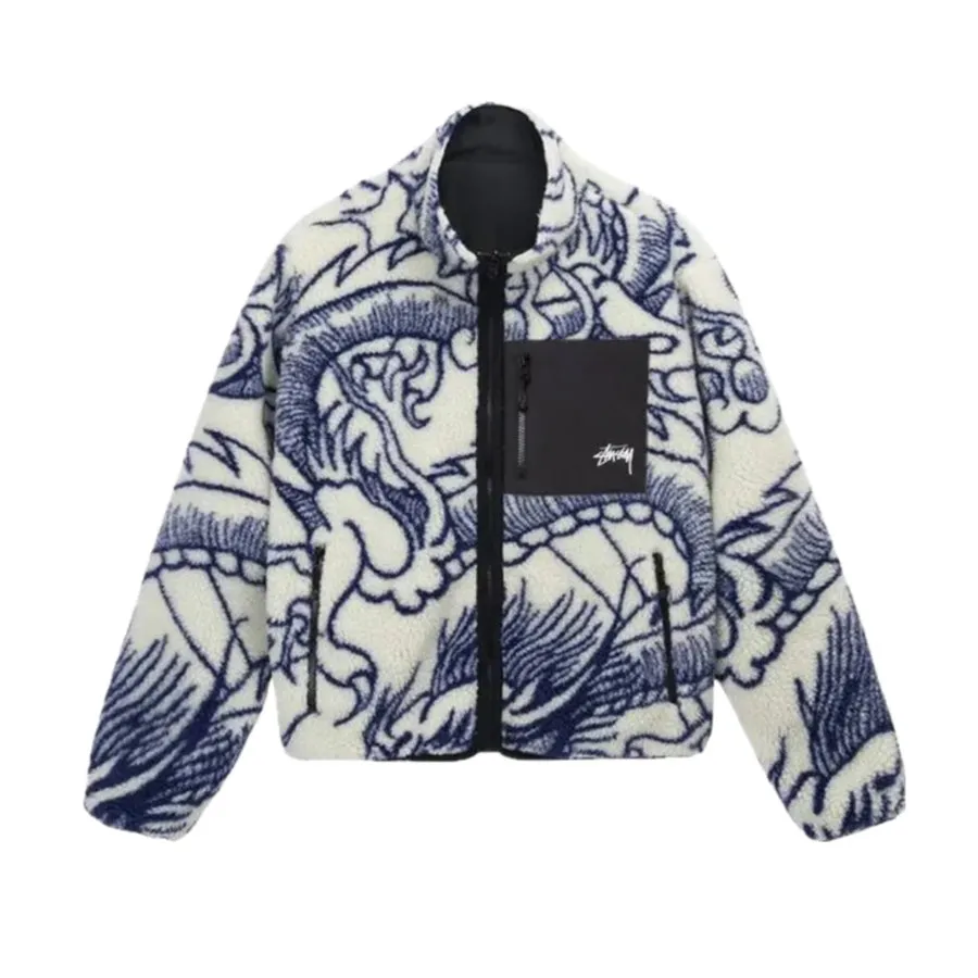 Stussy Dragon Sherpa Reversible Jacket