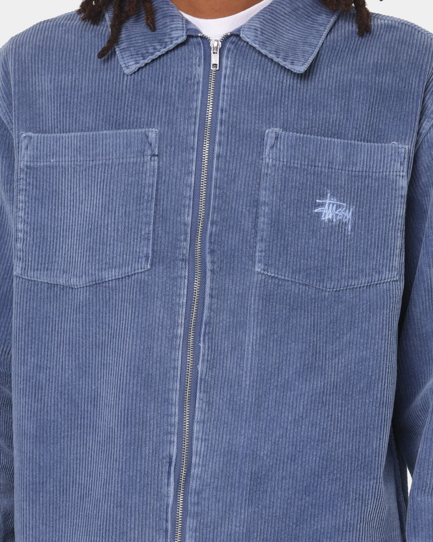 Stussy Tyler Corduroy Jacket Dusty Blue