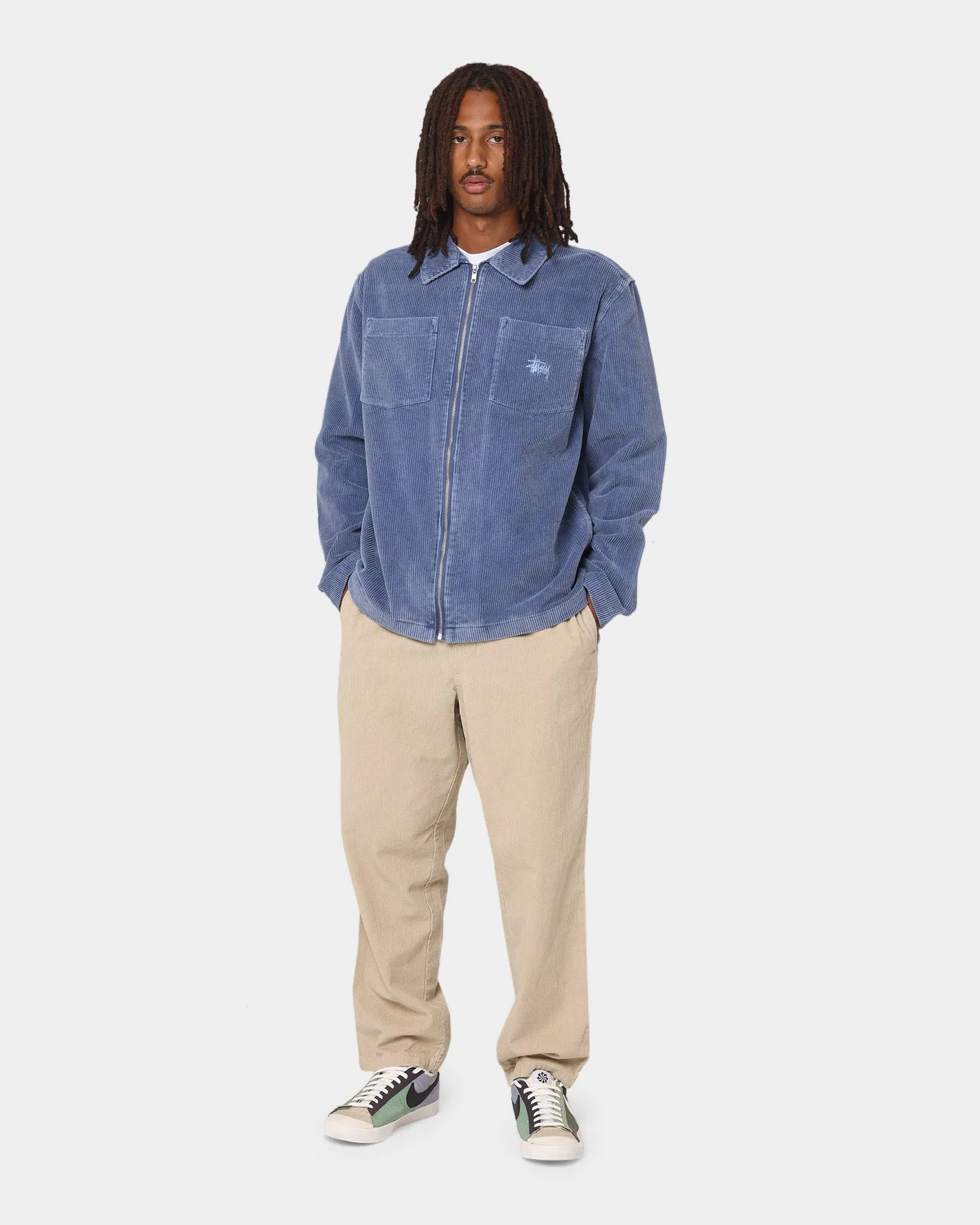 Stussy Tyler Corduroy Jacket Dusty Blue