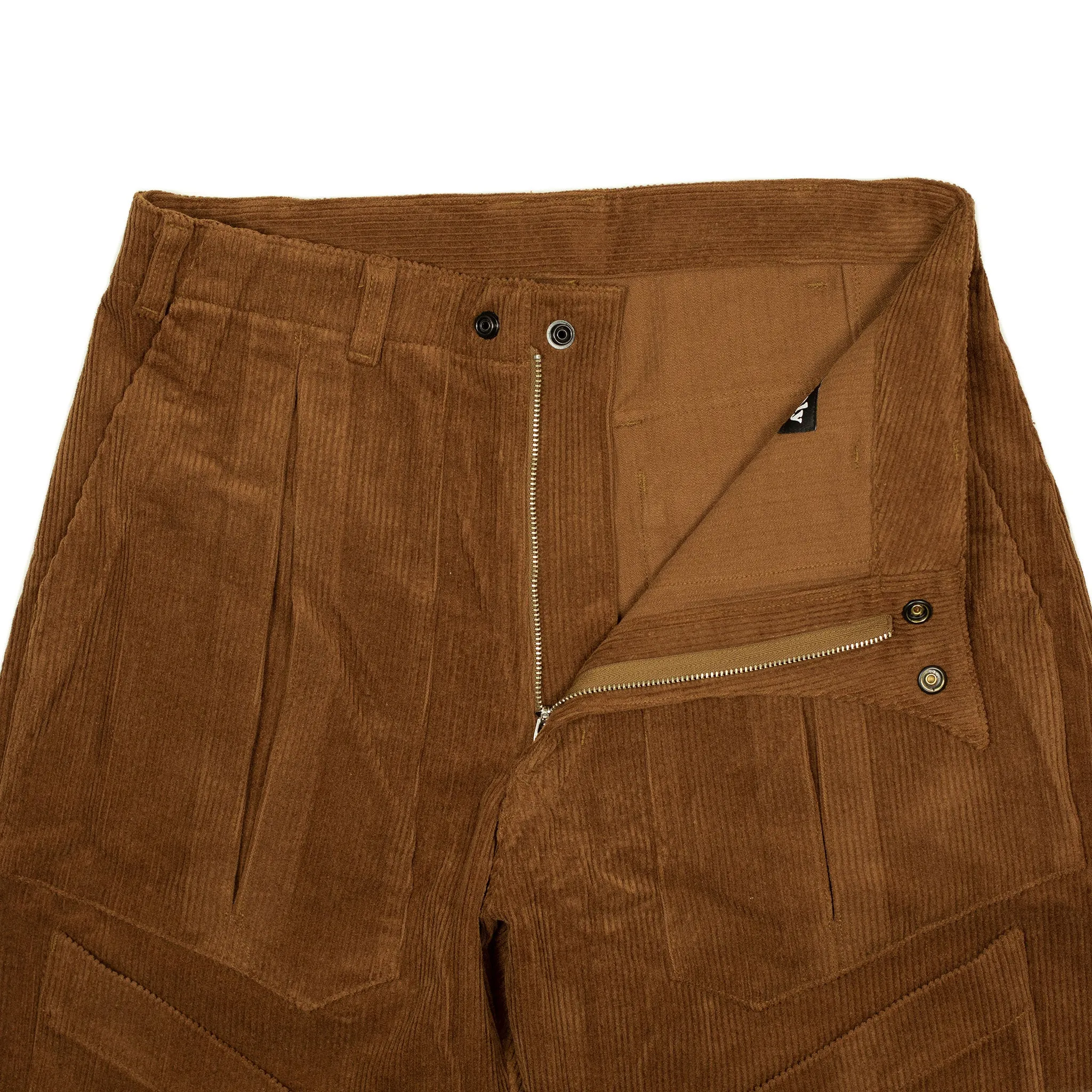 Submarine trousers in chestnut 8-wale corduroy