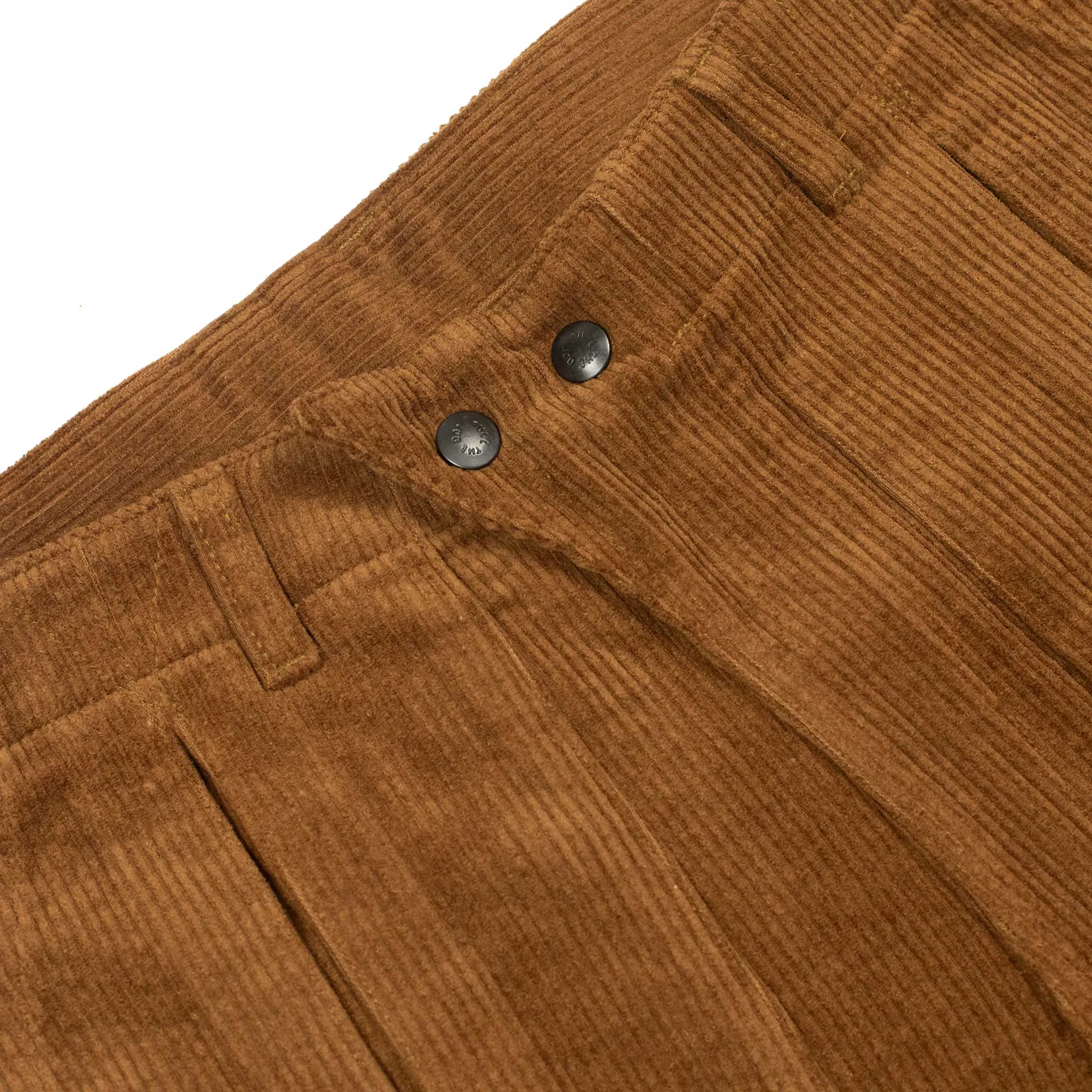 Submariner pants in chestnut brown cotton corduroy (restock)