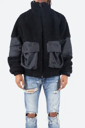 Tech Sherpa Jacket - Black