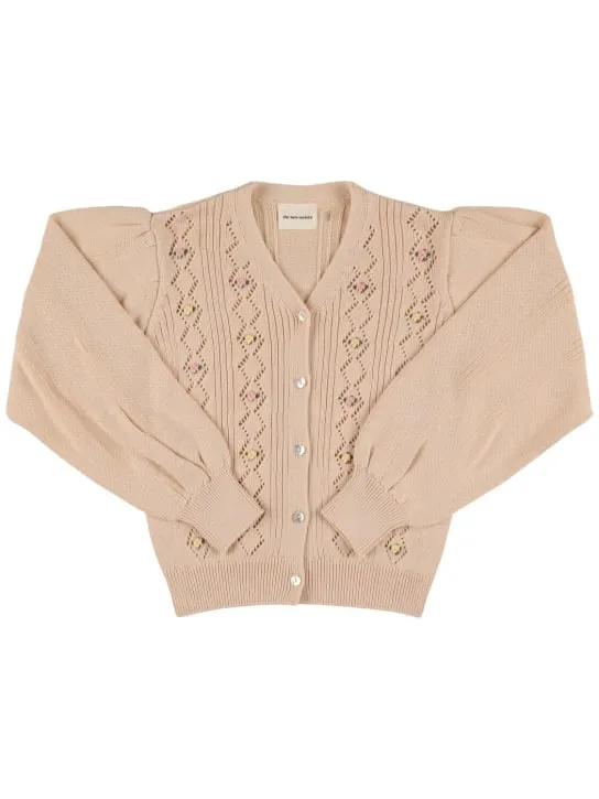 The New Society   Organic cotton knit cardigan 