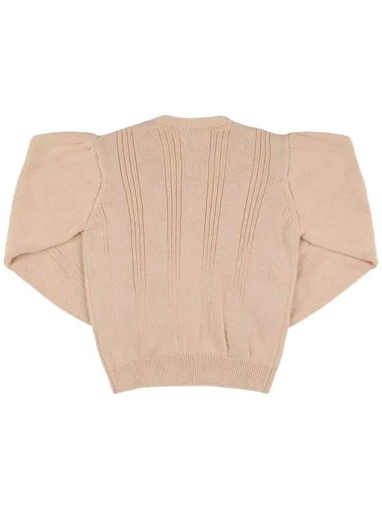 The New Society   Organic cotton knit cardigan 