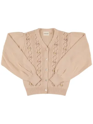 The New Society   Organic cotton knit cardigan 