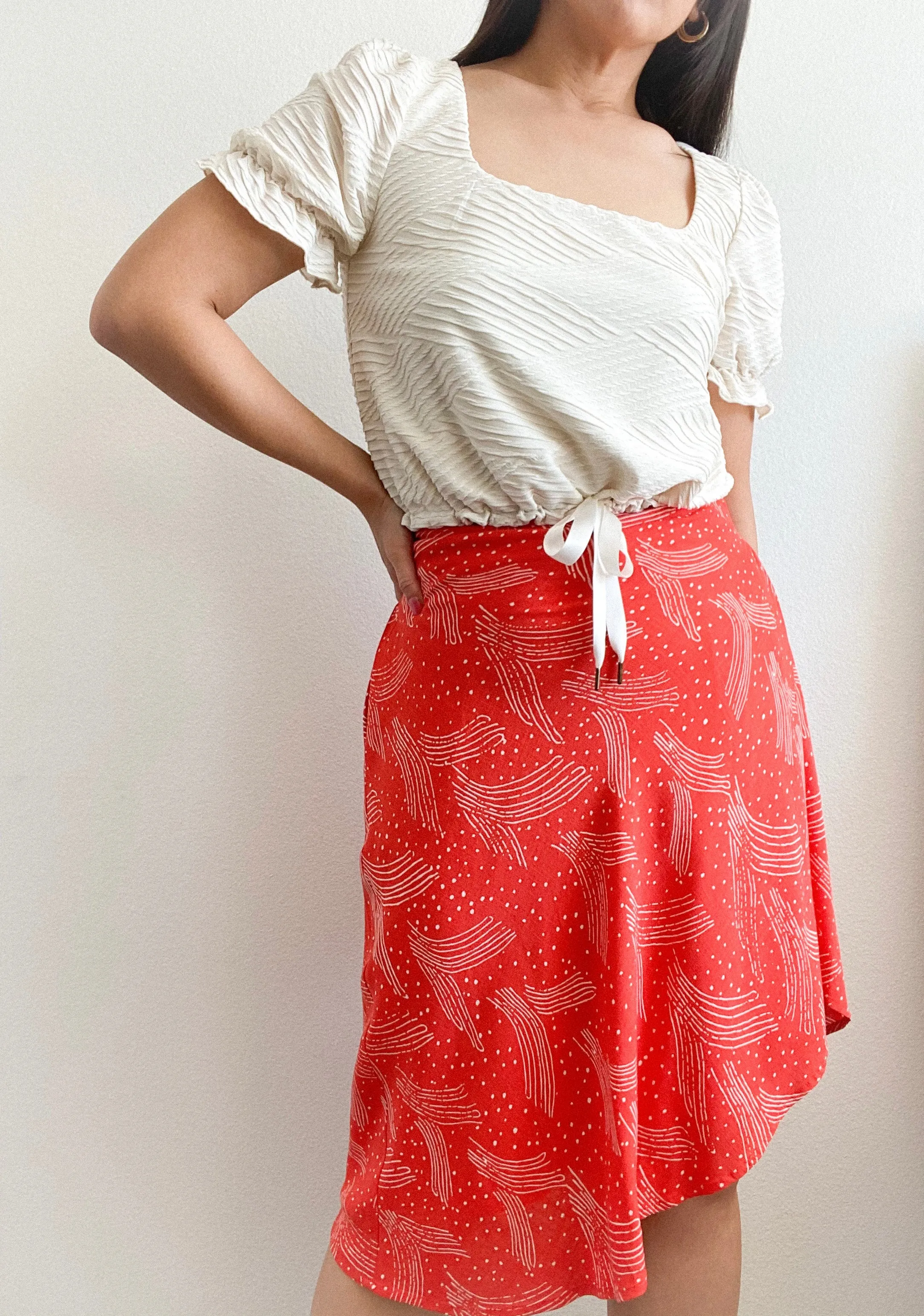 THE TIE WAIST SKIRT ~ VALENTINE