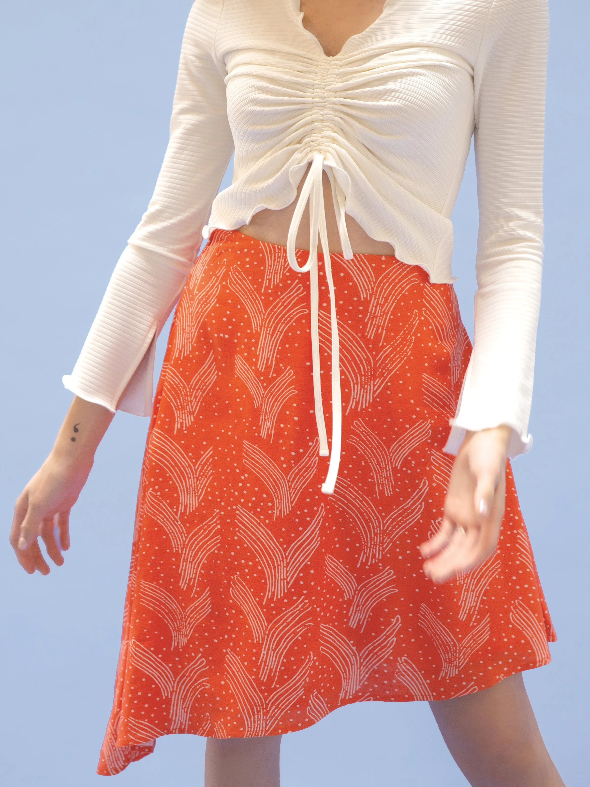 THE TIE WAIST SKIRT ~ VALENTINE