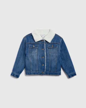 Toddler Boys Sherpa Denim Jacket