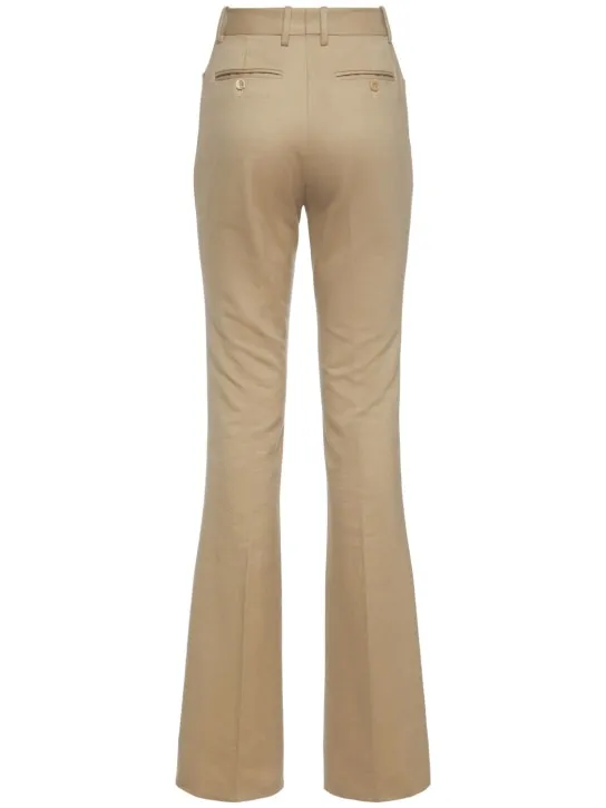 Tom Ford   Tailored cotton moleskin wide pants 