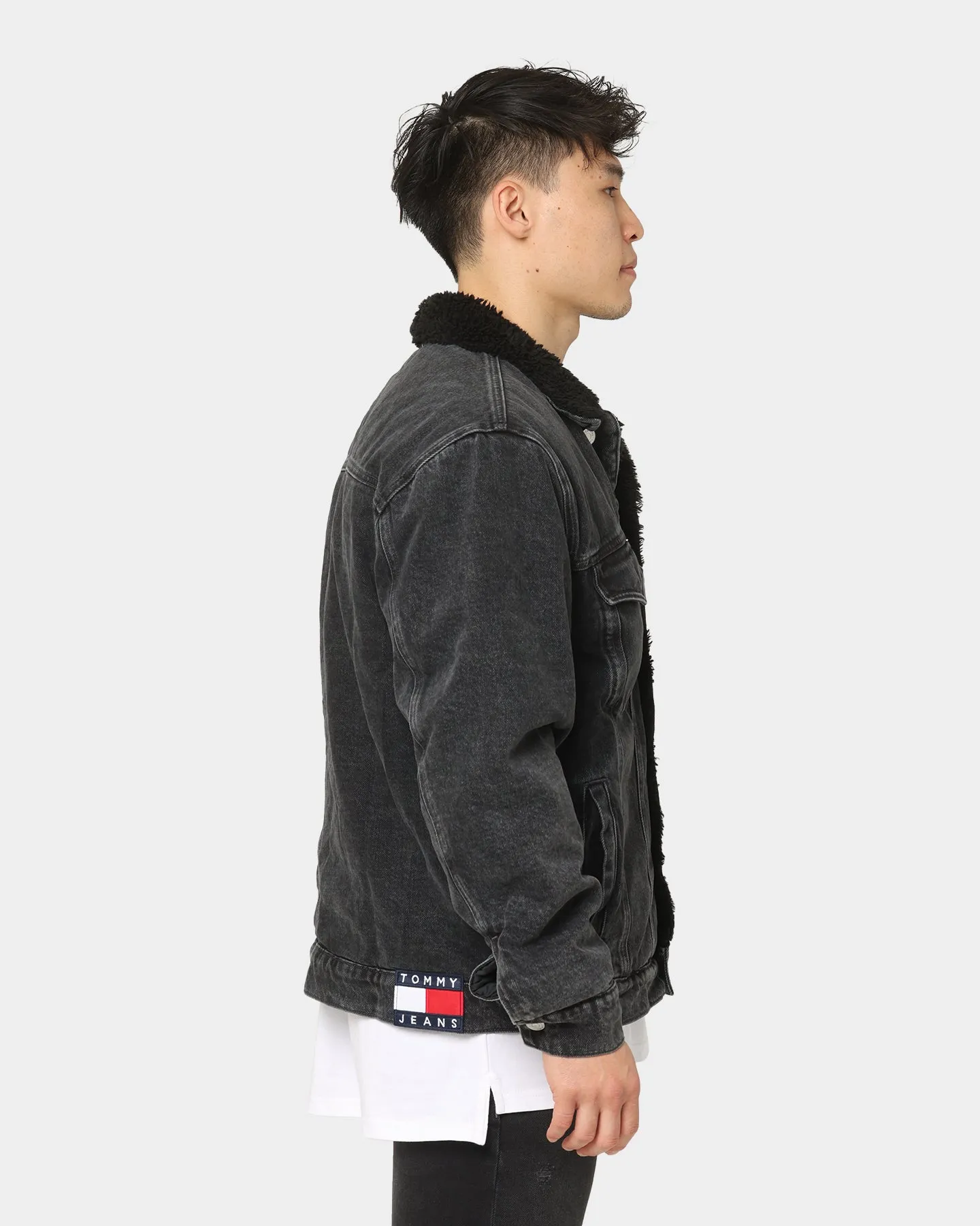 Tommy Jeans Oversized SherpaJacket Denim Black