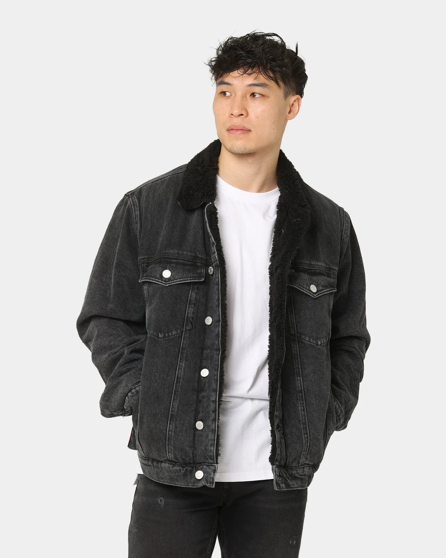 Tommy Jeans Oversized SherpaJacket Denim Black