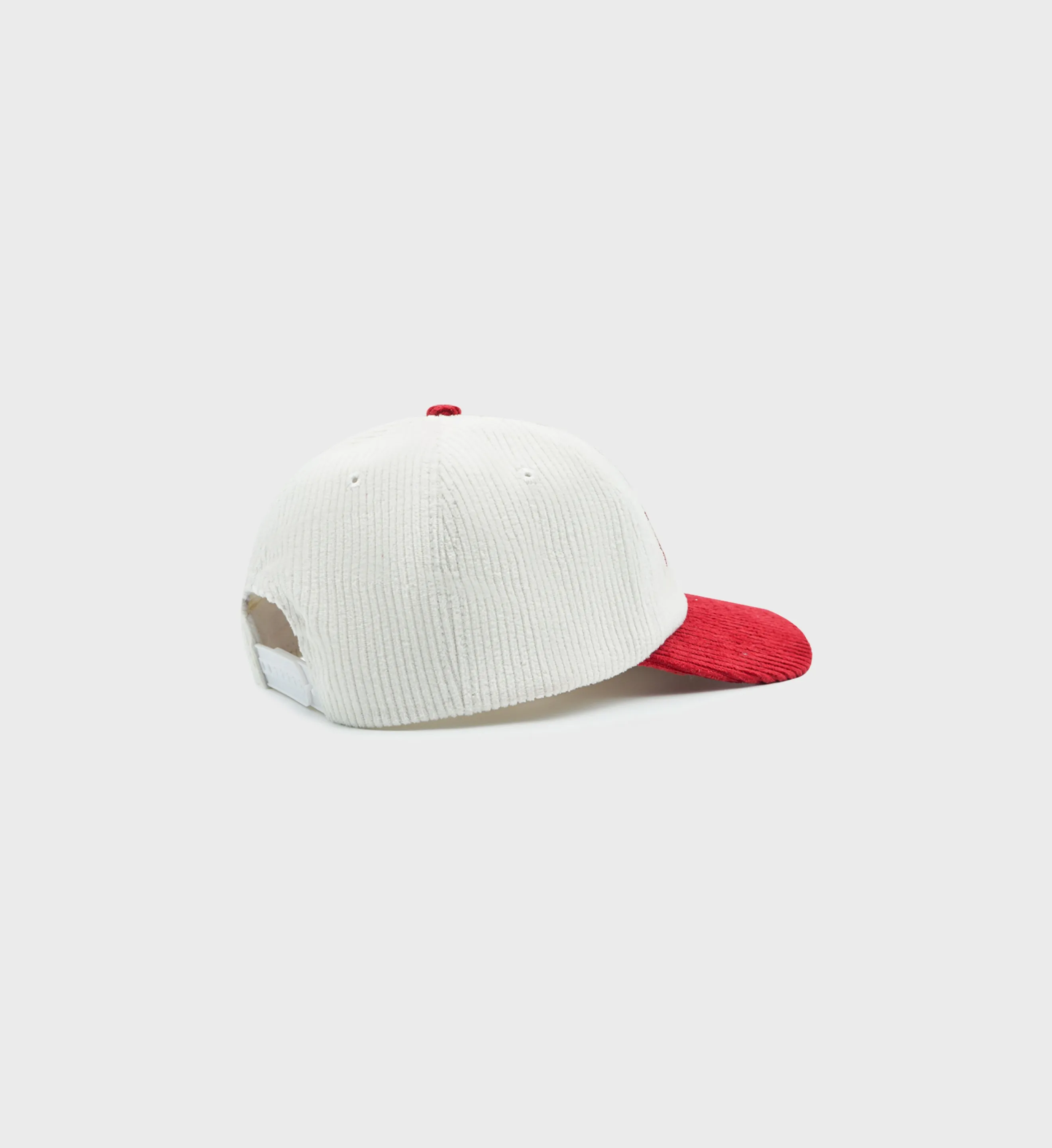 Wellness Club Corduroy Hat - White/Red