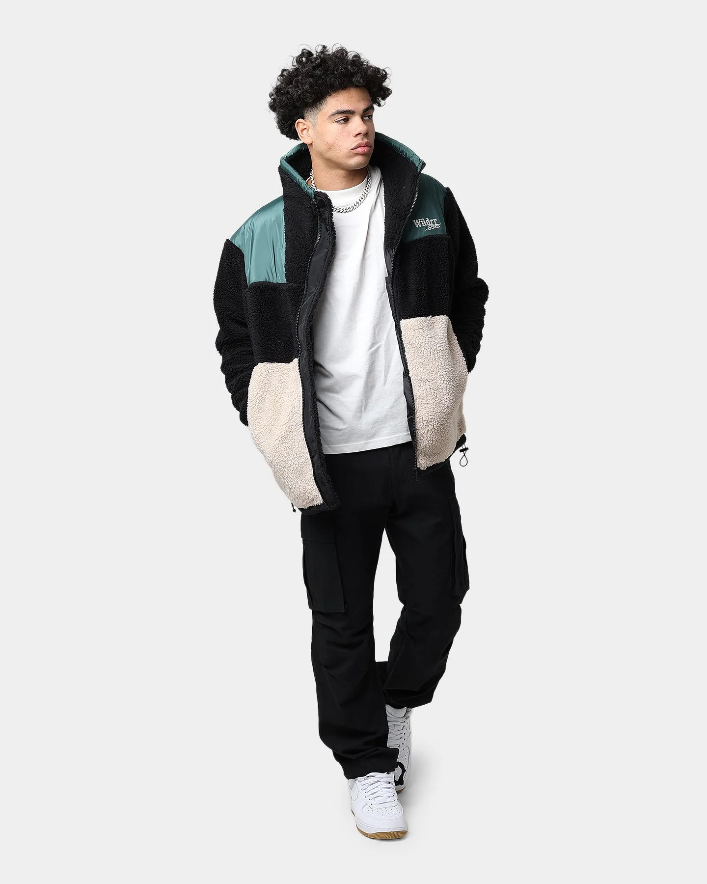 WNDRR Wid It Sherpa Jacket Black