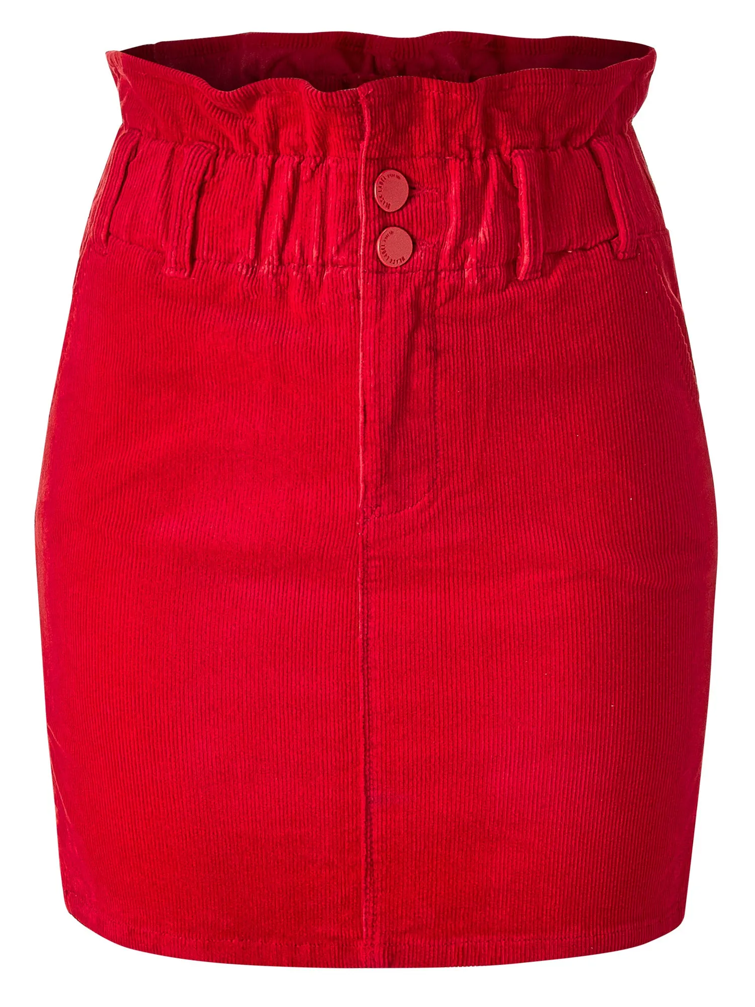 Women's Corduroy Mini Skirt (FWS1146)