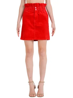 Women's Corduroy Mini Skirt (FWS1146)