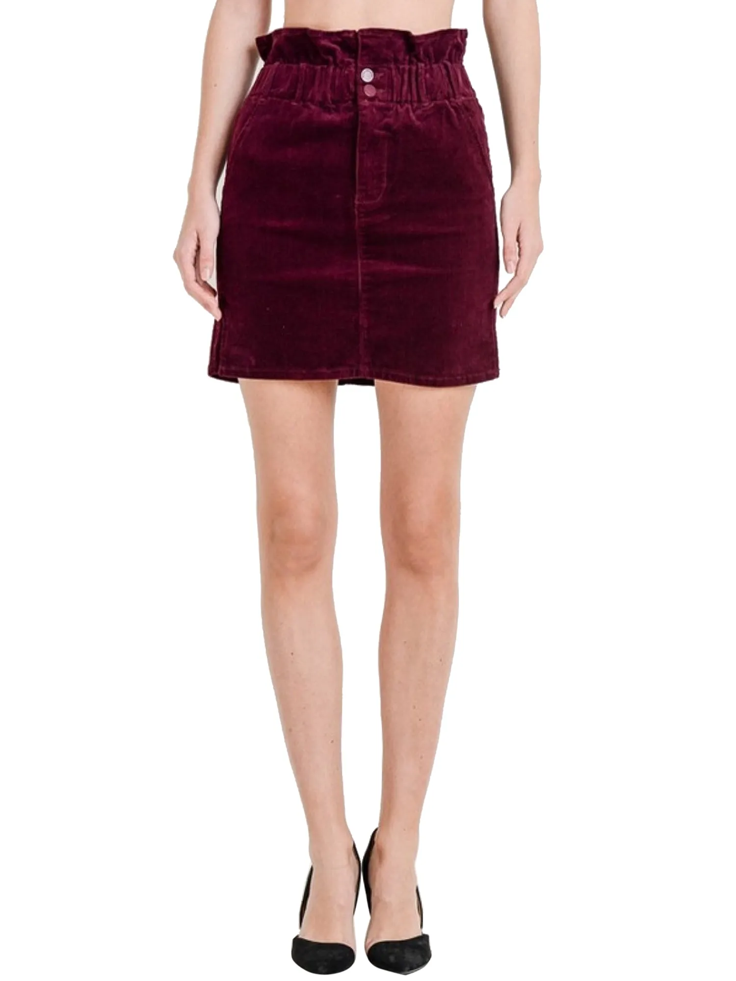 Women's Corduroy Mini Skirt (FWS1146)