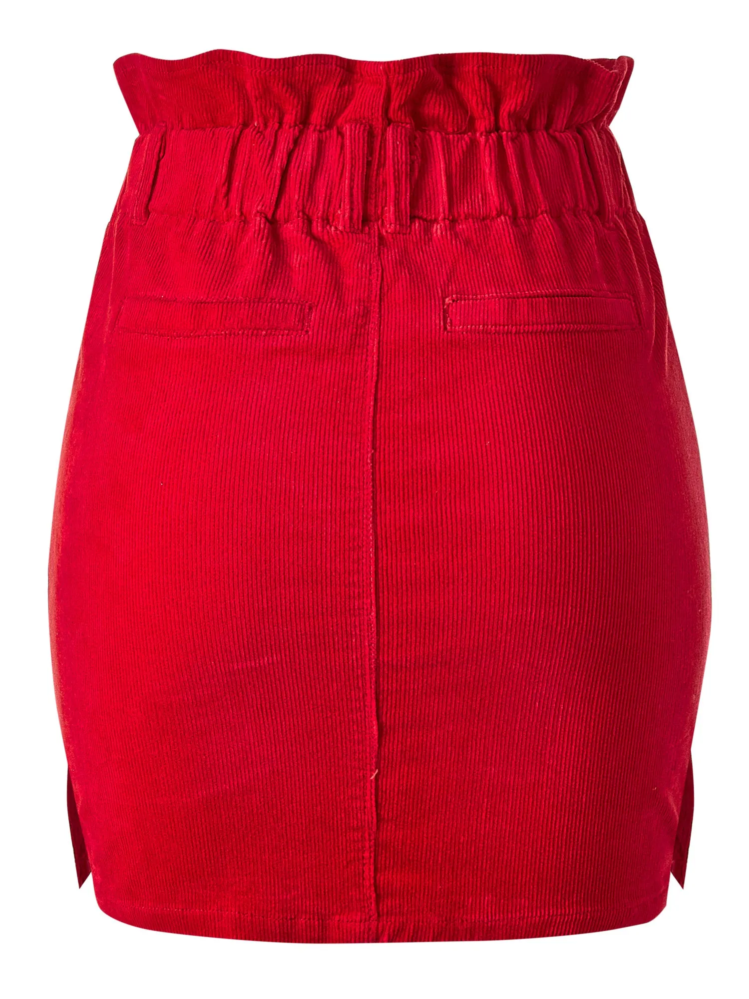 Women's Corduroy Mini Skirt (FWS1146)