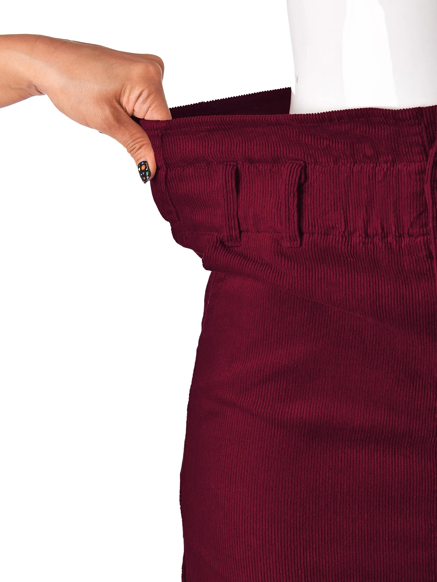 Women's Corduroy Mini Skirt (FWS1146)