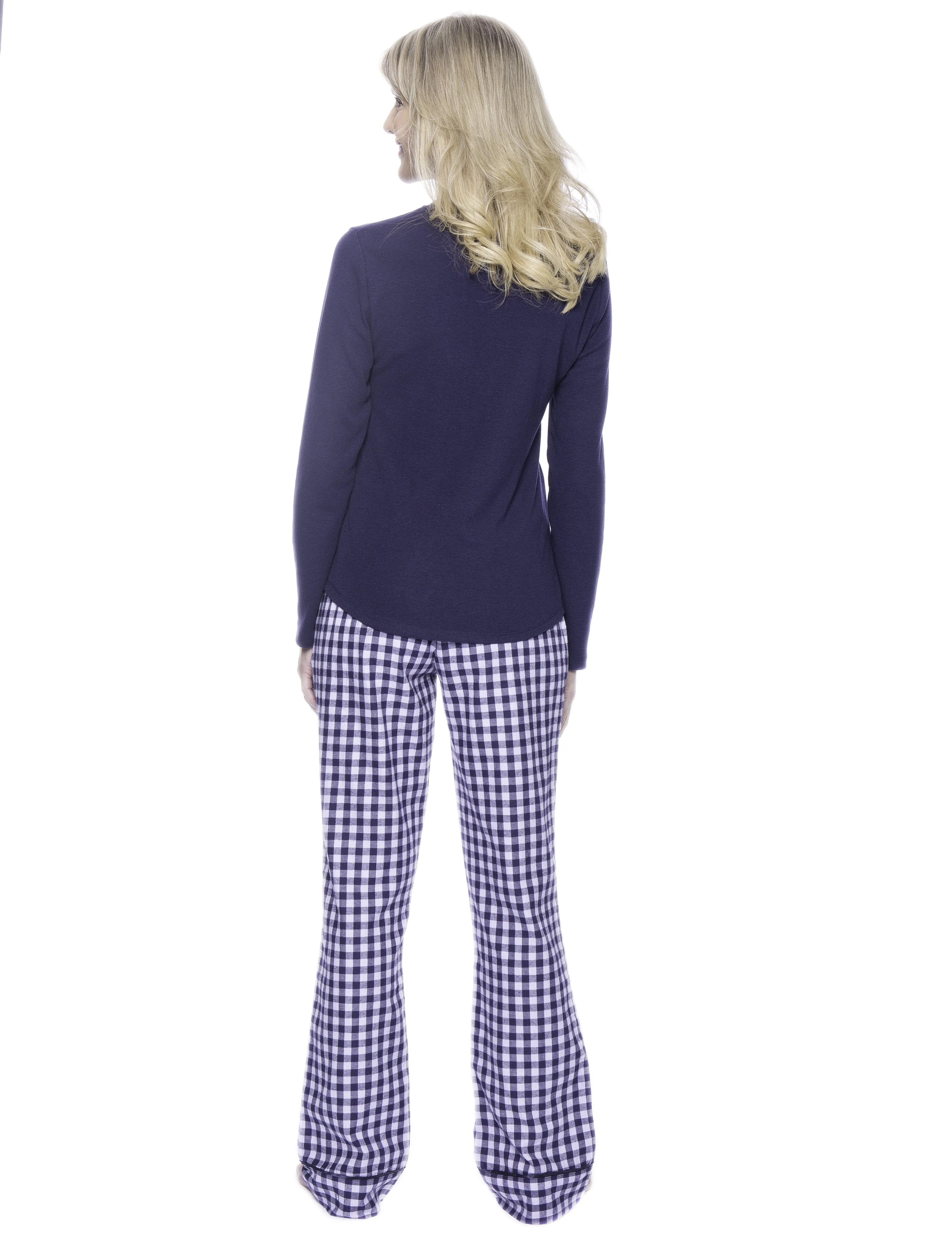 Womens Premium 100% Cotton Flannel/Thermal Loungewear Set