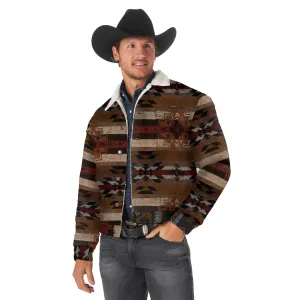 Wrangler | Pecan Pie Jacquard Sherpa Lined Jacket