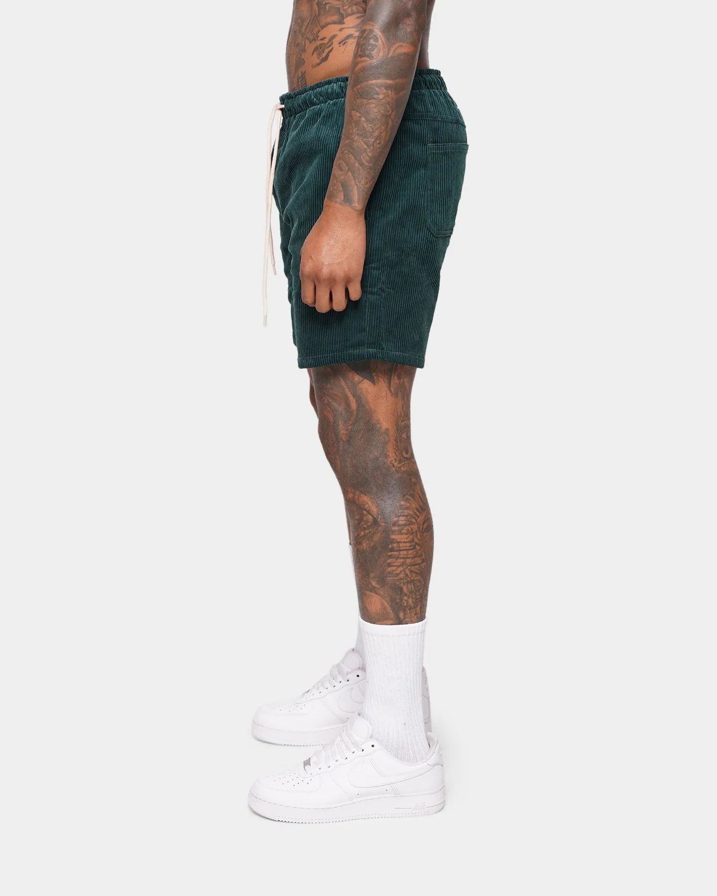 XXIII Riven Cord Shorts Forest Green