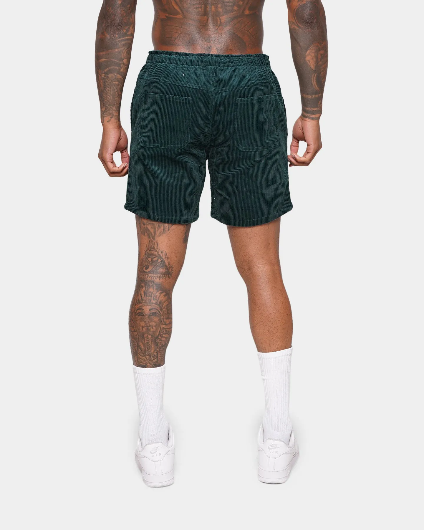 XXIII Riven Cord Shorts Forest Green