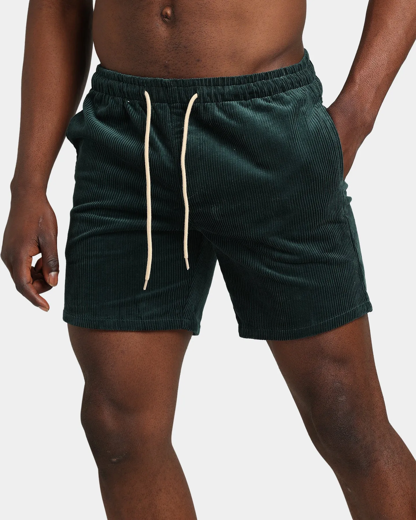 XXIII Riven Cord Shorts Forest Green