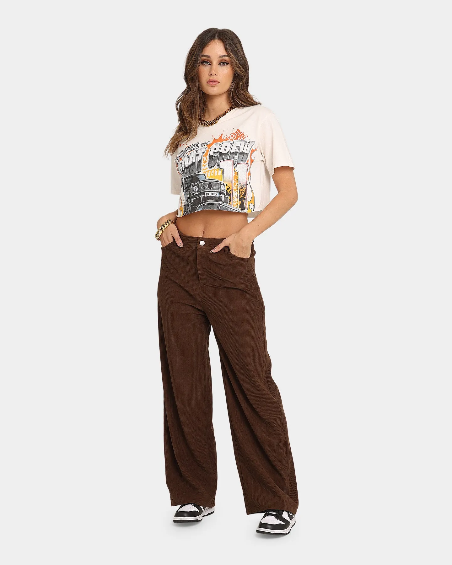 XXIII Women's Kamila Corduroy Pants Chocolate