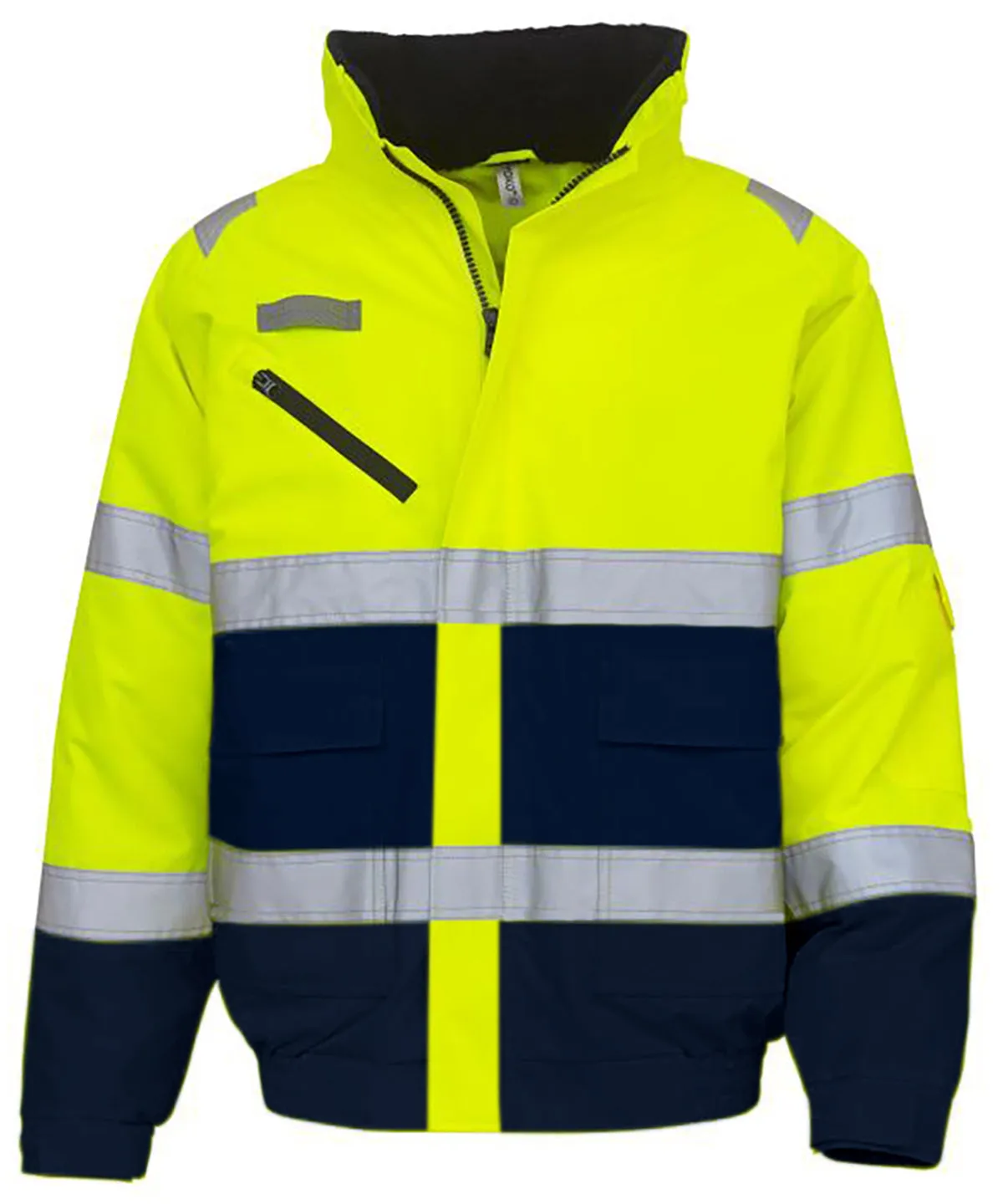 Yellow/Navy - Hi-vis fontaine flight jacket (HVP209)